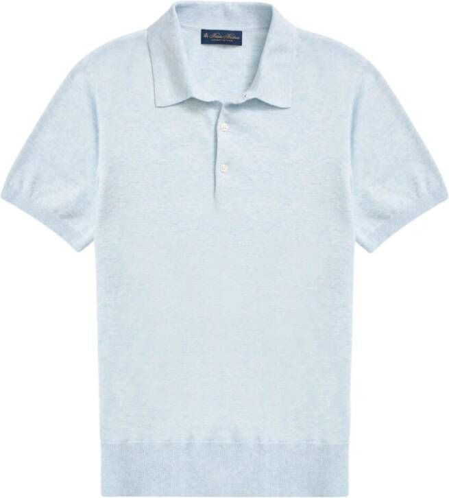 Brooks Brothers Supima Katoenen Short-Sleeve Polo Sweater Blue Heren