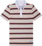 Brooks Brothers Rugby Stripe Pique Polo Shirt Gray Heren - Thumbnail 1