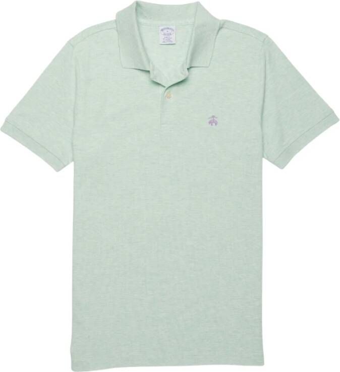 Brooks Brothers Slim Fit Stretch Supima Poloshirt Green Heren