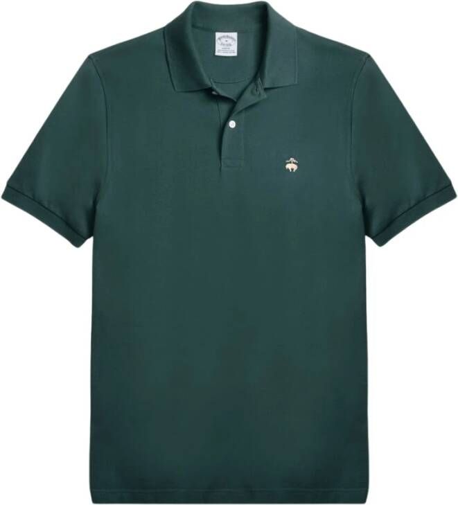 Brooks Brothers Slim Fit Stretch Supima Polo Shirt Green Heren