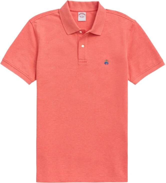 Brooks Brothers Original Fit Stretch Supima Polo Shirt Orange Heren