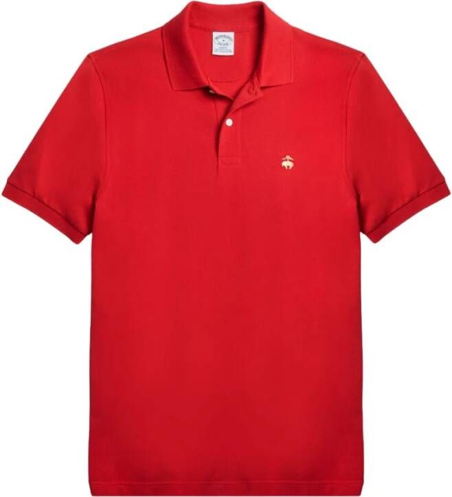 Brooks Brothers Slim Fit Stretch Supima Poloshirt Red Heren