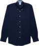 Brooks Brothers Regent Regelijke FIT Nionurs Sport Overhemd Oxford Stretch knoop-down kraag Blauw Heren - Thumbnail 1