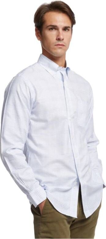 Brooks Brothers Regent Regelijke FIT Non Iron overhemd Brookscool Oxford button-down kraag Blauw Heren