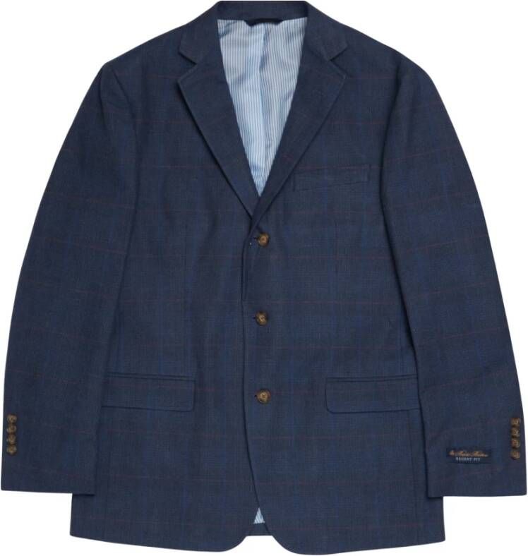 Brooks Brothers Regent Regelmatig fit katoenen sportjas Blauw Heren