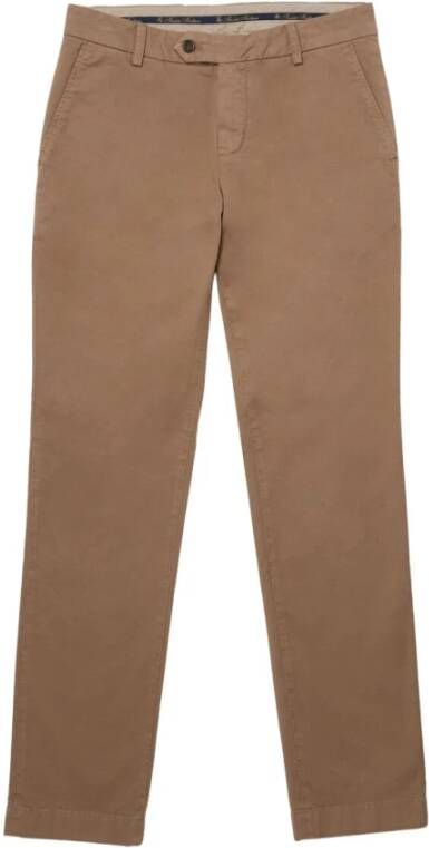 Brooks Brothers Rek katoen chino`s Bruin Heren