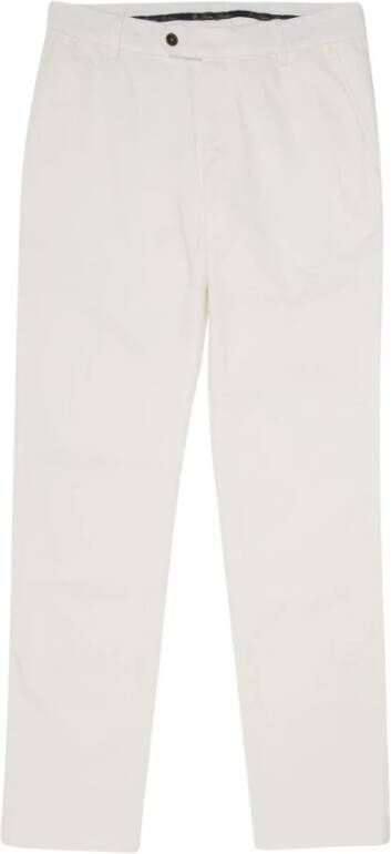 Brooks Brothers Rek katoen chino`s Wit Heren