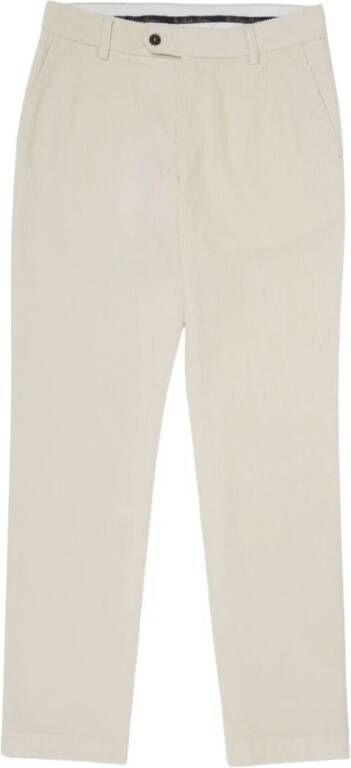Brooks Brothers Rek katoen chino`s Wit Heren