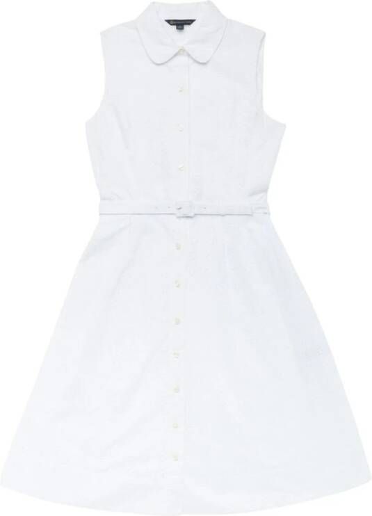 Brooks Brothers Klassieke Katoenen Shirtjurk White Dames