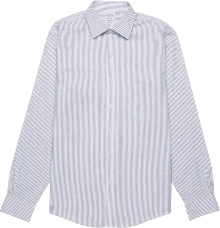 Brooks Brothers Regent Fit Non-Iron Ainsley Kraag Hemd Blue Heren