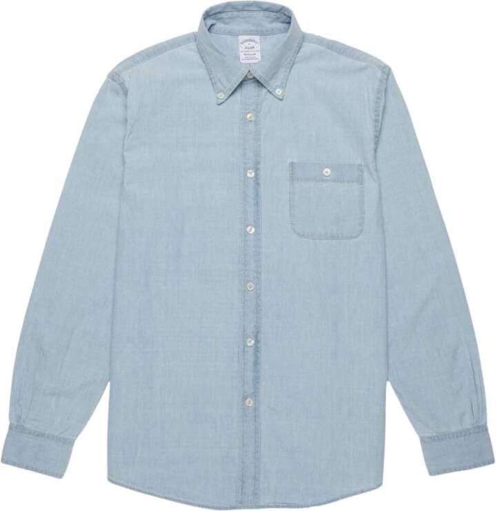 Brooks Brothers Polo Button Down Kraag Blue Heren