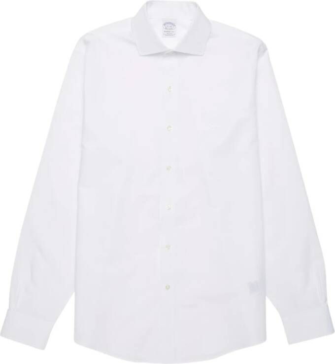 Brooks Brothers Regent Fit Non-Iron Spread Collar Dress Shirt White Heren