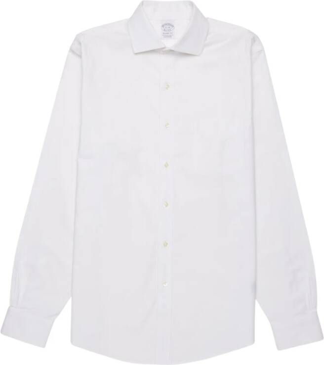 Brooks Brothers Regent Fit Non-Iron Spread Collar Dress Shirt White Heren