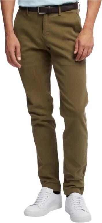 Brooks Brothers Soho extra-slanke fit katoenen geborstelige chino-broek Groen Heren
