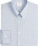 Brooks Brothers Soho extra-slanke fit niet-ijzeren overhemd vastberaden button-down kraag Blauw Heren - Thumbnail 1