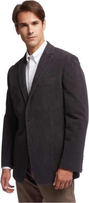 Brooks Brothers Sport Coat Regent Past in Moleskin Bruin Heren