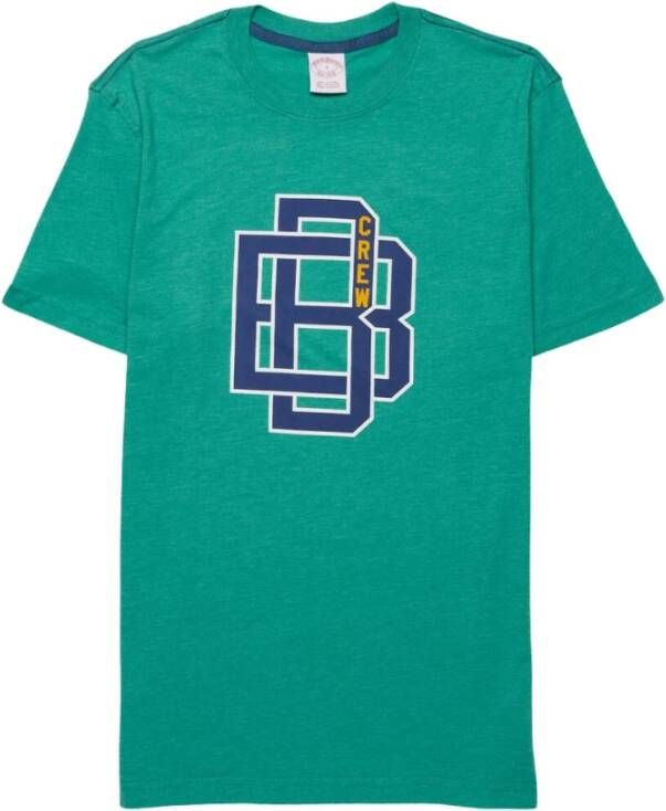 Brooks Brothers Graphic T-Shirt Green Heren