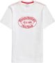 Brooks Brothers Label Graphic T-Shirt White Heren - Thumbnail 1