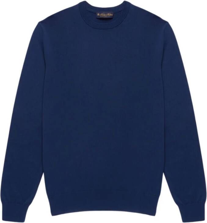 Brooks Brothers Trui met ronde hals Blauw Heren