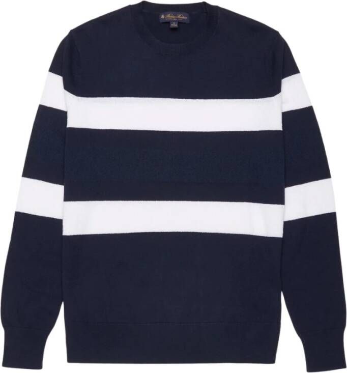 Brooks Brothers Trui met ronde hals Blauw Heren