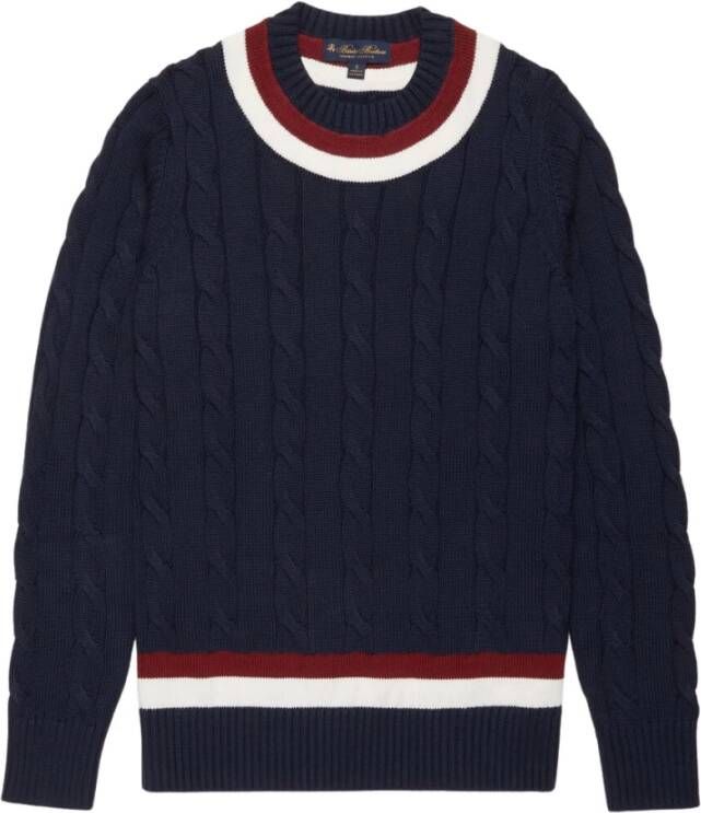 Brooks Brothers Trui met ronde hals Blauw Heren