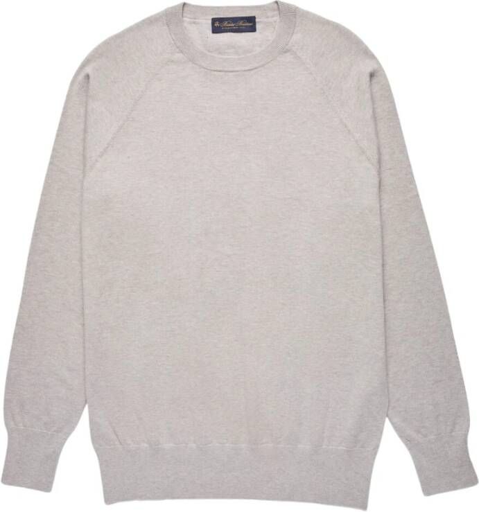 Brooks Brothers Katoenen en Kasjmier Sweatshirt Gray Heren