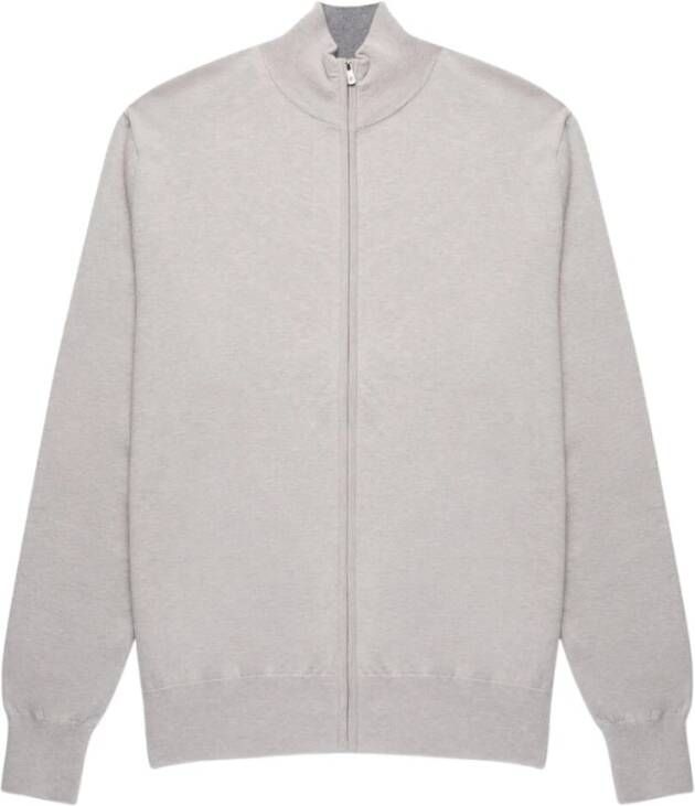 Brooks Brothers Katoenen en Kasjmier Rolkraag Gray Heren