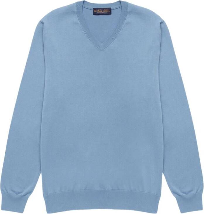 Brooks Brothers V-neck Knitwear Blauw Heren