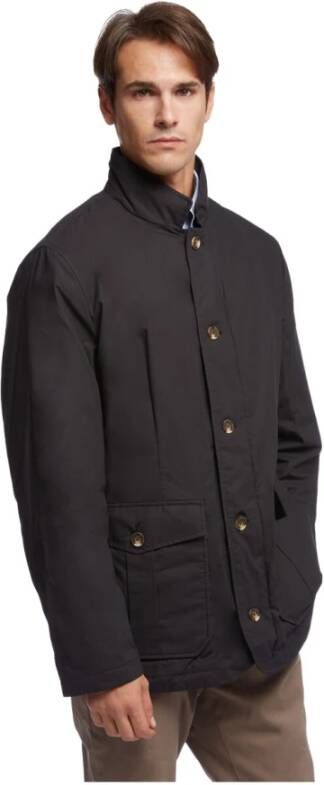 Brooks Brothers Waxed katoenen jas Zwart Heren
