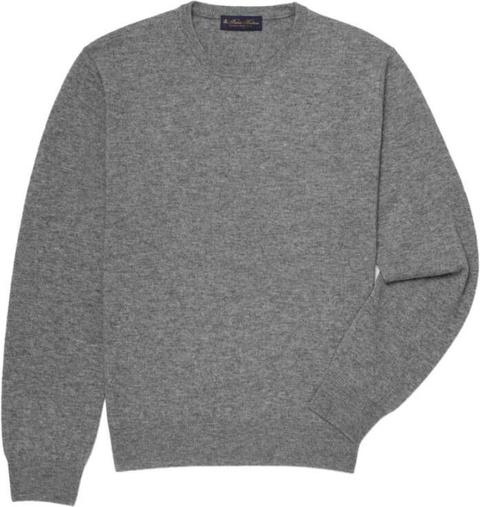 Brooks Brothers Wol en kasjmier crew-neck trui Grijs Heren