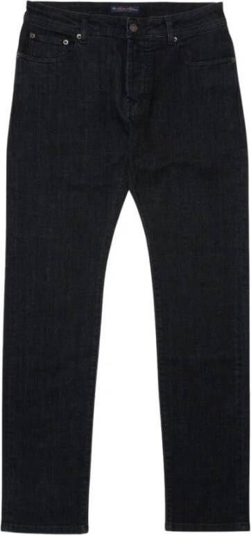 Brooks Brothers Zwarte jeans met 5 pocket Zwart Heren