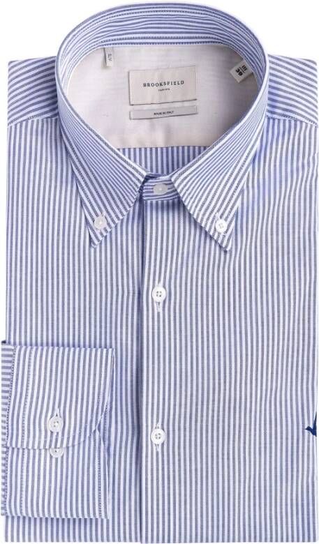 Brooksfield Casual Shirts Blue Heren