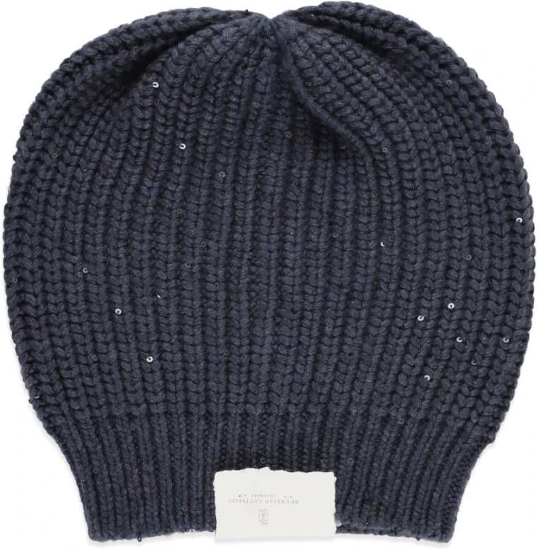 BRUNELLO CUCINELLI Beanie Blauw Dames