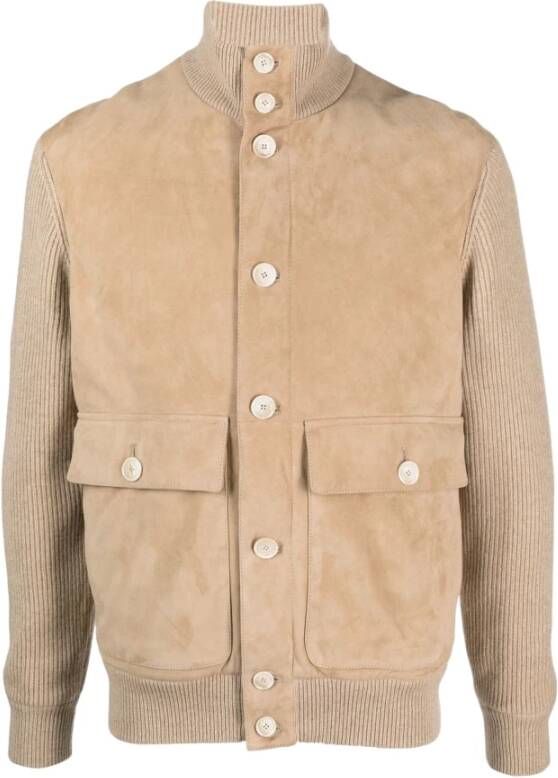 BRUNELLO CUCINELLI Beige Jas van Beige Heren