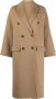 BRUNELLO CUCINELLI Bruine Dubbelrijige Jas van Virgin-Wol Bruin Dames - Thumbnail 1