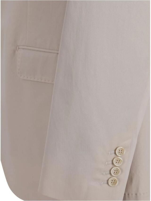 BRUNELLO CUCINELLI Beige Katoenen Blazer Relaxte Pasvorm Beige Heren - Foto 2
