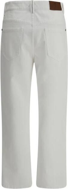 BRUNELLO CUCINELLI Klassieke straight jeans met vijf zakken White Dames - Foto 3