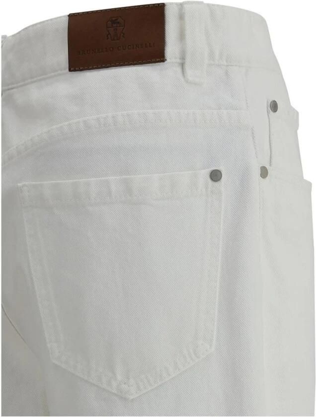 BRUNELLO CUCINELLI Klassieke straight jeans met vijf zakken White Dames - Foto 2