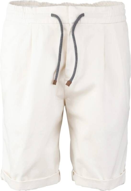 BRUNELLO CUCINELLI Casual Shorts Wit Heren
