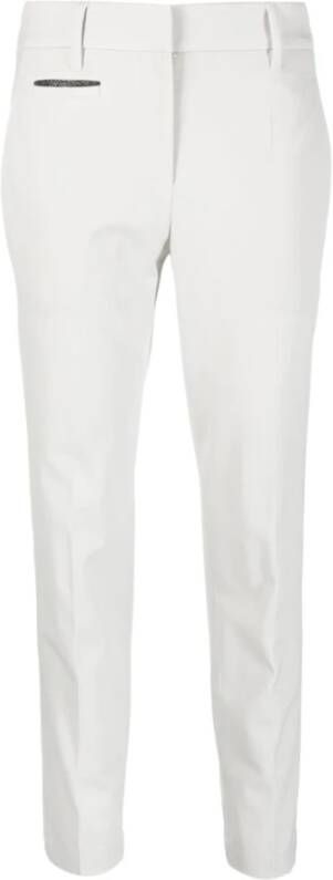 BRUNELLO CUCINELLI Cropped Trousers Wit Dames