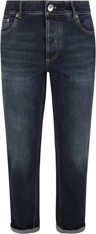 BRUNELLO CUCINELLI Denim Broek Blauw Heren