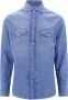 BRUNELLO CUCINELLI Denim Shirts Blauw Heren - Thumbnail 1