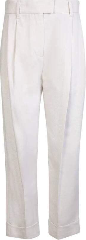 BRUNELLO CUCINELLI Elegante witte broek voor dames White Dames