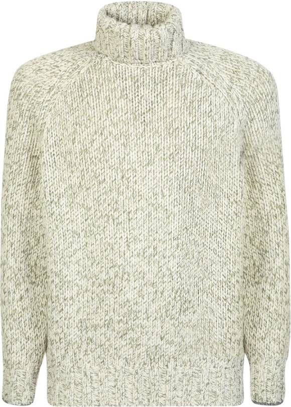 BRUNELLO CUCINELLI High-neck pullover Beige Heren