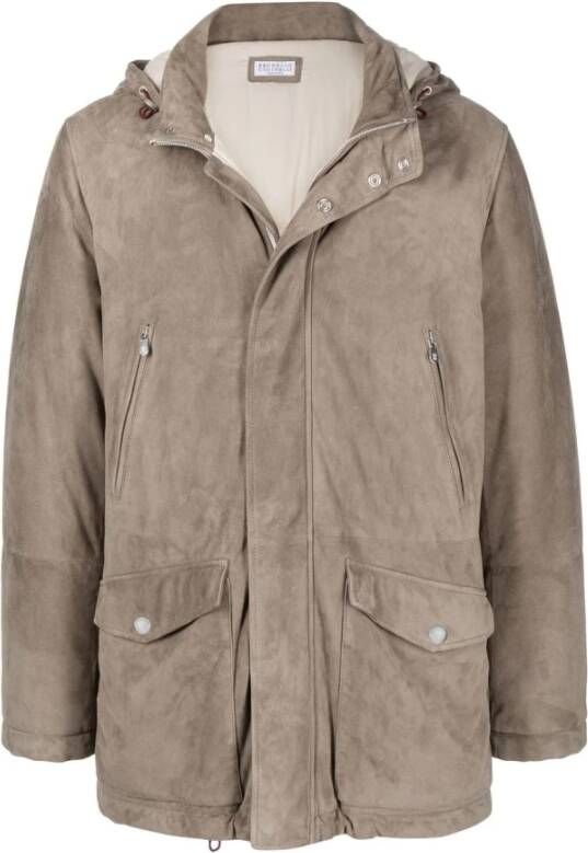 BRUNELLO CUCINELLI Jackets Grey Grijs Heren