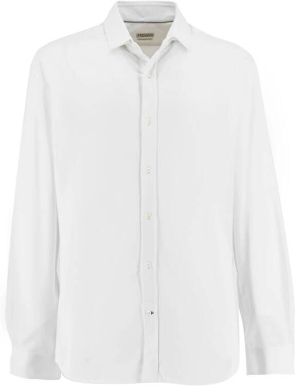 BRUNELLO CUCINELLI Katoenen overhemd met Franse kraag slim fit White Heren