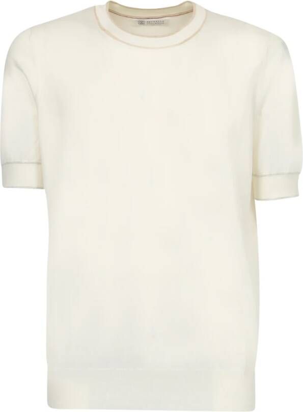 BRUNELLO CUCINELLI Katoenen T-shirt Wit Heren