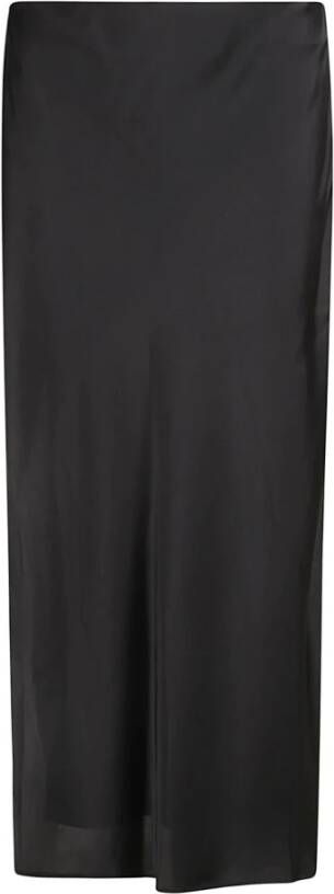 BRUNELLO CUCINELLI Elegante Maxi Rok voor Dames Black Dames