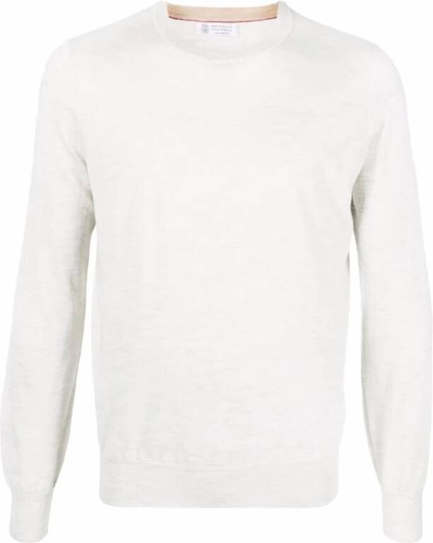 BRUNELLO CUCINELLI Men s kleding Sweatshirt m2400100 Wit Heren