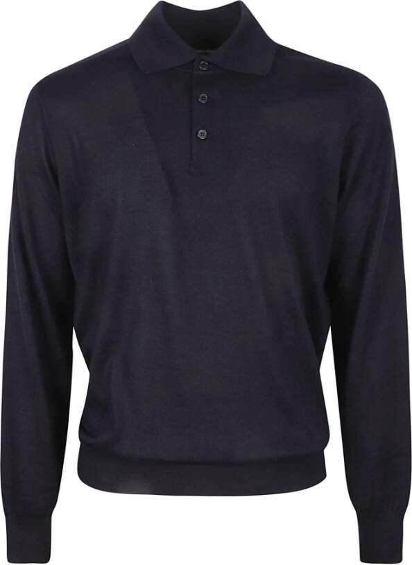 BRUNELLO CUCINELLI T-shirts en Polos met Polo Sweater Blauw Heren